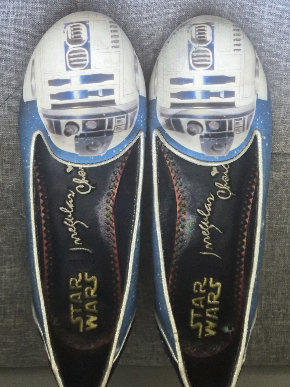 Irregular Choice Star Wars R2-D2 Blue White Flats